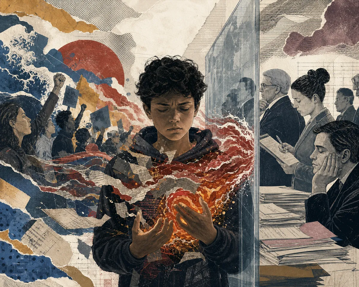 Illustration de la carte « SENTIMENT D’INJUSTICE ET RAGE MUETTE »