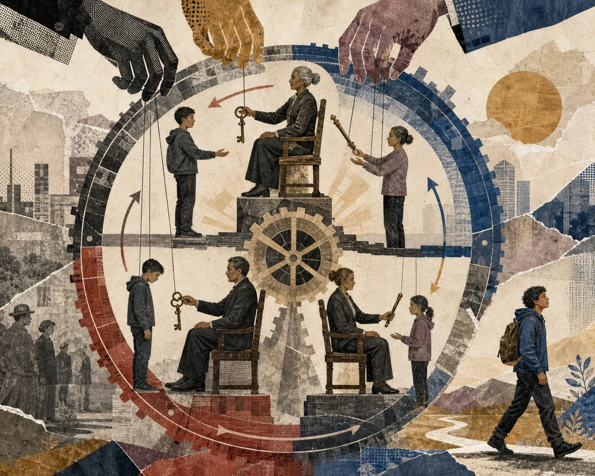 Illustration de la carte « LA REPRODUCTION CYCLIQUE DE LA DOMINATION »