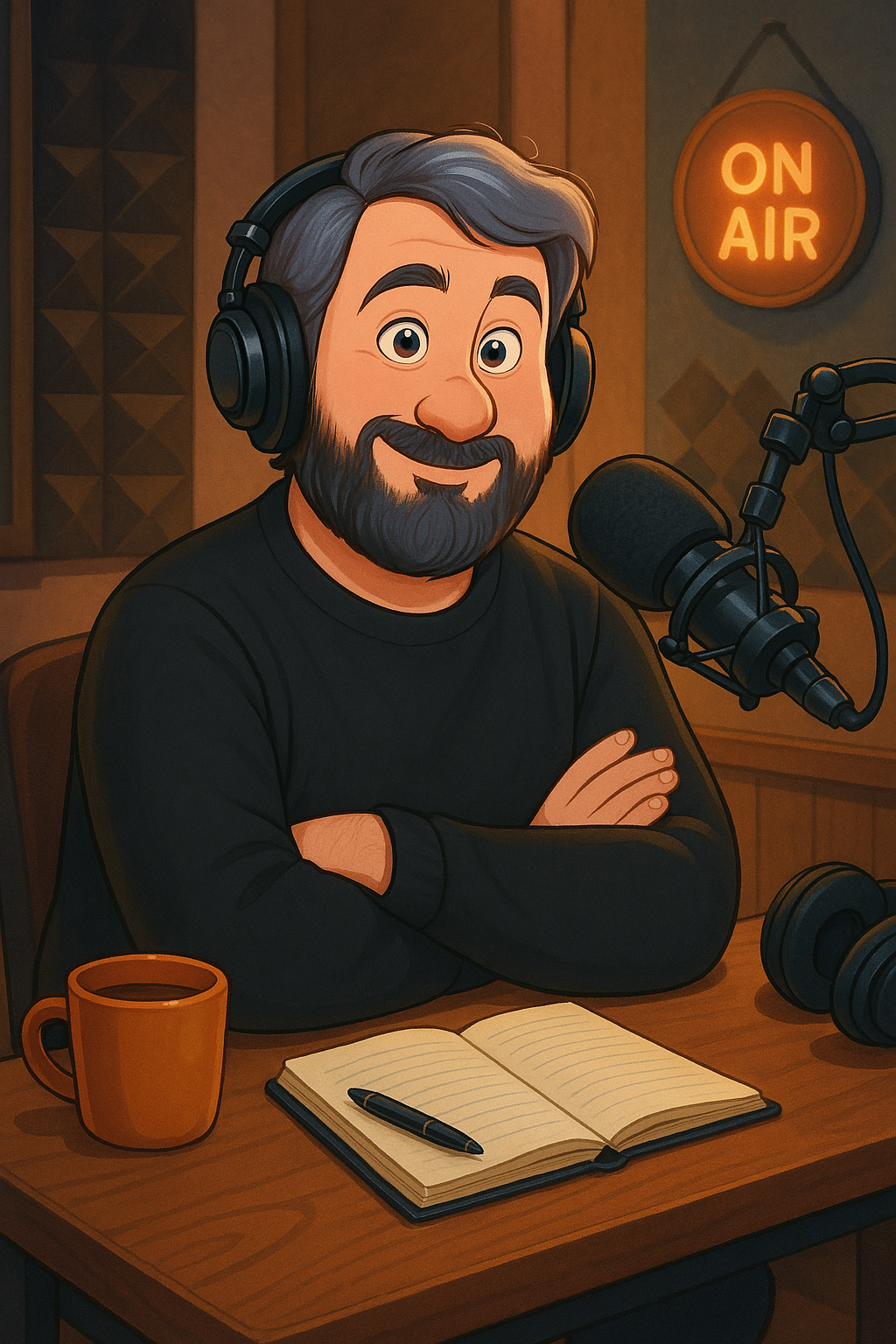 Portrait cartoon de Jean-Sébastien Masset